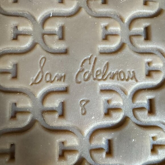 Sam Edelman Naomi Butter Yellow Croc Thong Angle Strap Thong Flat Sandal Size 8 - Picture 16 of 17